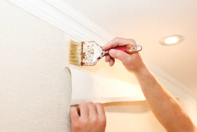 Pose de papier peint à Wavrin — revêtements muraux et toiles de verre